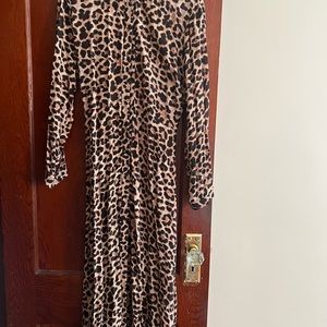 Zara long animal print dress